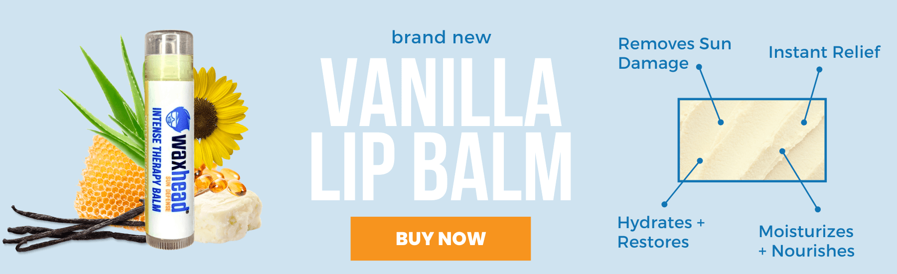 vanilla lip balm home page banner