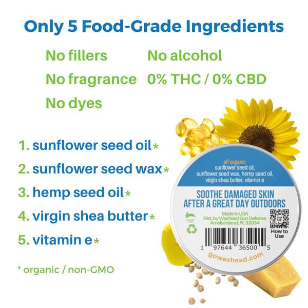 Healing Salve Shea Butter Balm ingredients list with 5 food-grade components for skin healing.