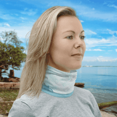 breathable UV neck gaiter for fishing eco-friendly sun protection for fly fishing  sun mask