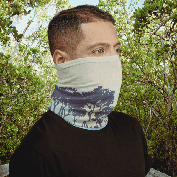 breathable UV neck gaiter for fishing eco-friendly sun protection for fly fishing  sun mask