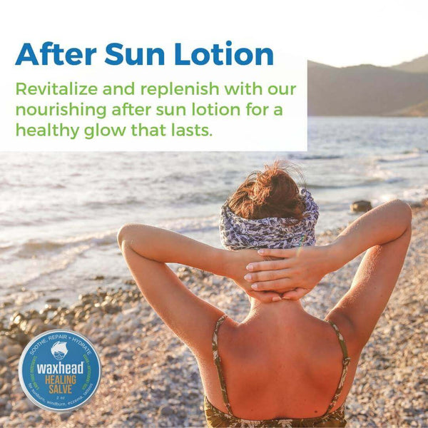 After sun lotion, revitalizing after sun product by Waxhead, promoting a healthy glow