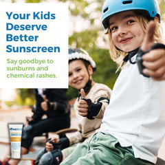 Children enjoying outdoor activities while promoting Mineral Zinc Oxide Sunscreen for better sun protection.