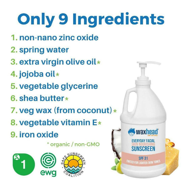 Tinted Gallon Sunscreen with Iron Oxide Gallon Sunscreen Bulk zinc oxide