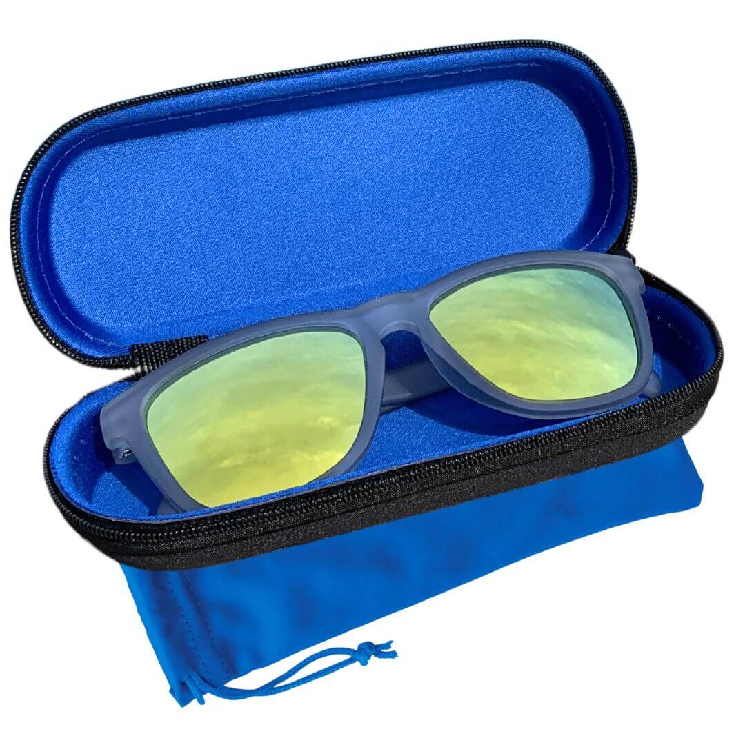 Double Bridge Plastic Yellow Lens UV400 Polarized Fishing Glasses