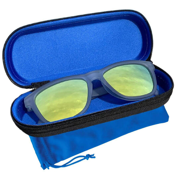 yellow reflective sunglasses