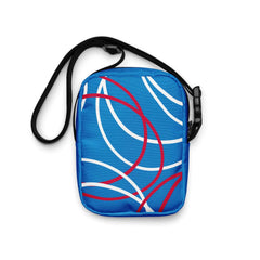 travel shoulder bag red white blue patriotic July Fourth 1776 Independence Day fireworks