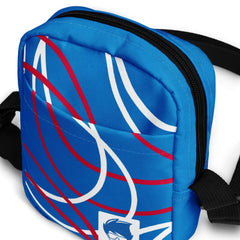 travel shoulder bag red white blue patriotic July Fourth 1776 Independence Day fireworks