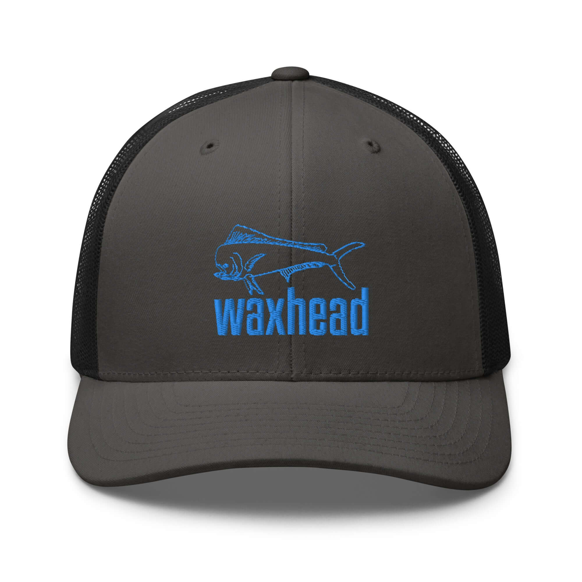 Mahi Mahi Fishing Hat | Fishing Trucker Hats | Dolphin Hat Gray