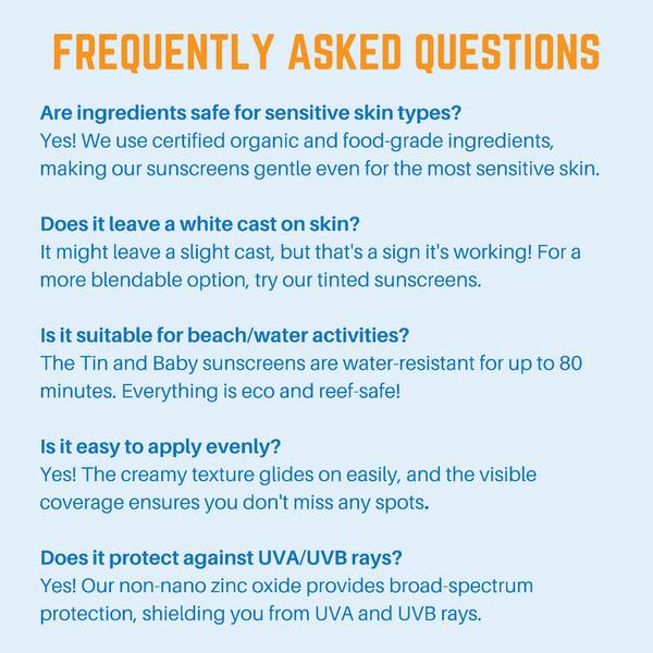 Frequently asked questions about Waxhead Starter Kit sunscreen safety and application tips.