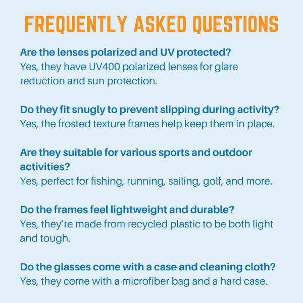 Frequently asked questions about Pink Polarized Sunglasses features and benefits.