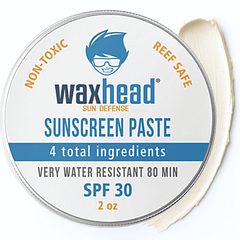 Zinc Oxide Sunscreen Paste in a tin with SPF 30, non-toxic and reef safe formula.