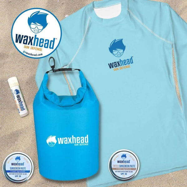 Surfer girl Gift Set 1 Waxhead Reef Safe Zinc Oxide Sunscreen, Clean Skincare, Apparel + More