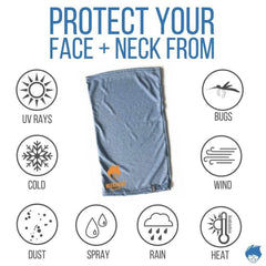 Sun Mask Neck Protector from the Sun UV Face Shield Recycled Fabric