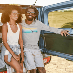 Waxhead Salt Marsh Graphic Long Sleeve T Shirt - Low Country Cotton Tee Shirts - Men, Women, Adult 