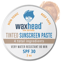 Natural Organic Sunscreen Waxhead Reef Safe Zinc Oxide Sunscreen, Clean Skincare, Apparel