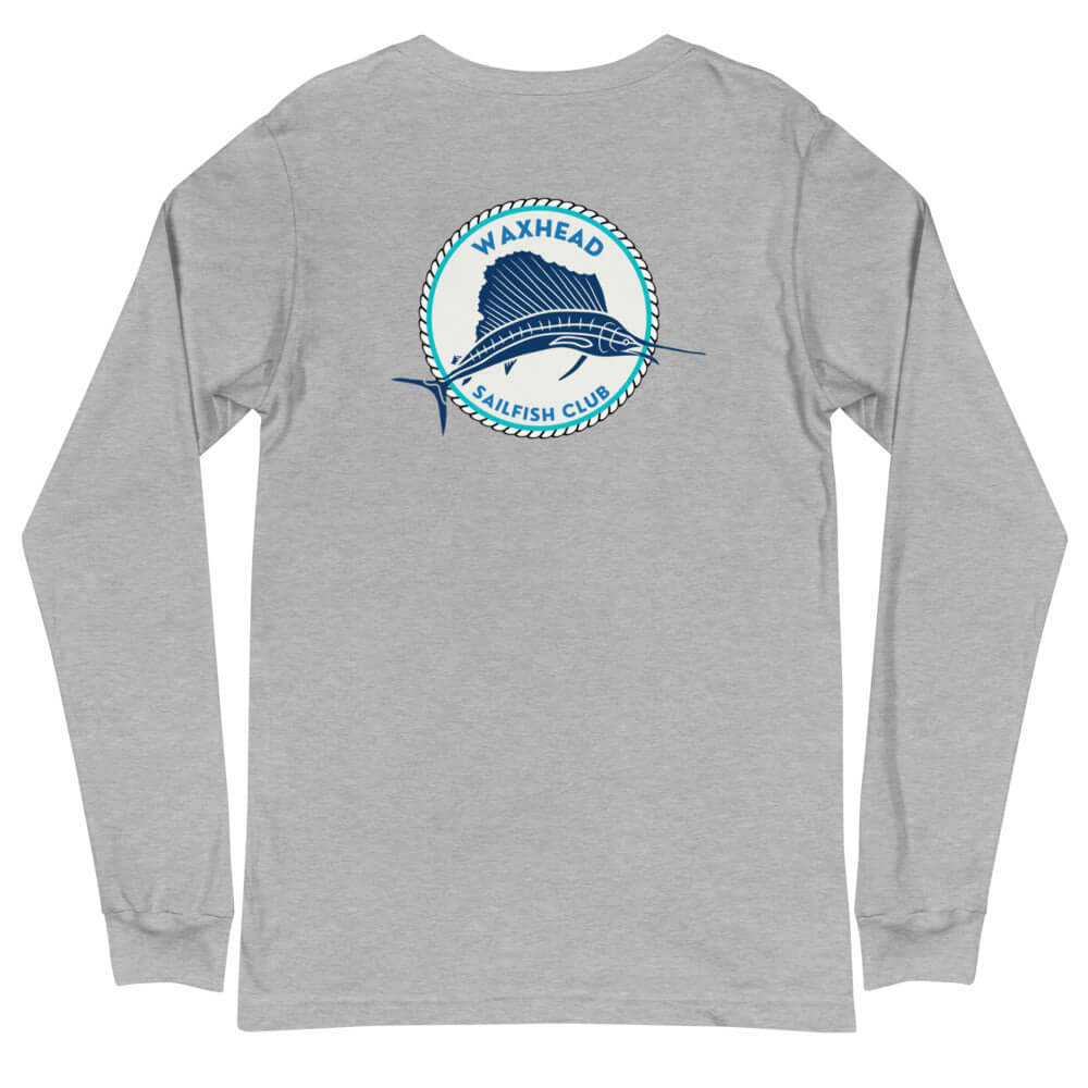 Long Sleeve Fishing Tee Shirt | Sailfish | Waxhead Silver / XS