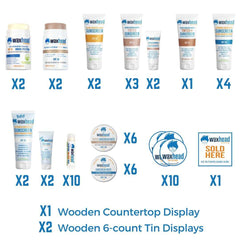 Retail Starter Kit Waxhead Zinc Oxide Sunscreen Reef Safe Sunscreen Zinc Sunscreen